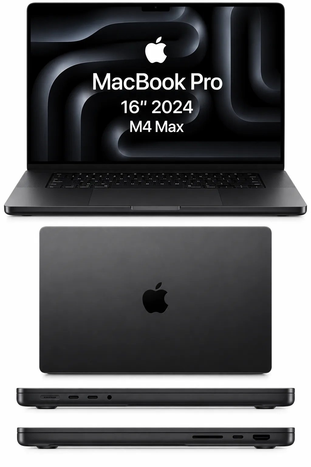 Apple MacBook Pro (16" 2024, M4 Max) — Ilustrační foto — barva se může lišit