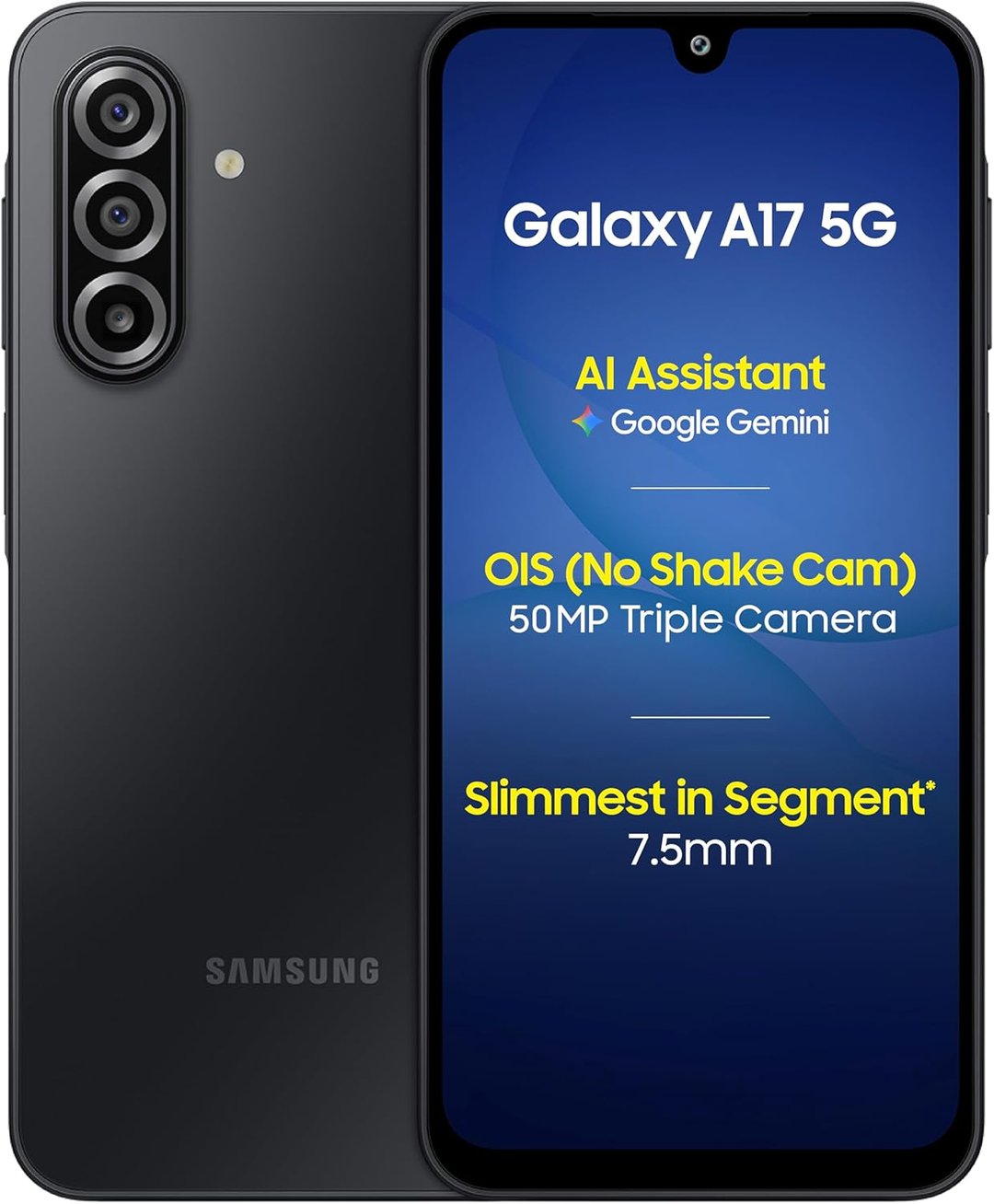 Samsung Galaxy A17 5G A176B — Ilustrační foto — barva se může lišit