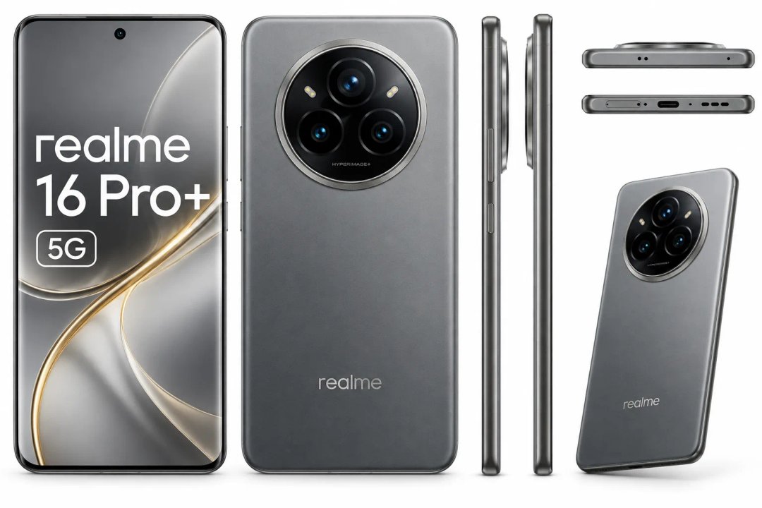 Realme 16 Pro Plus 5G — Ilustrační foto — barva se může lišit