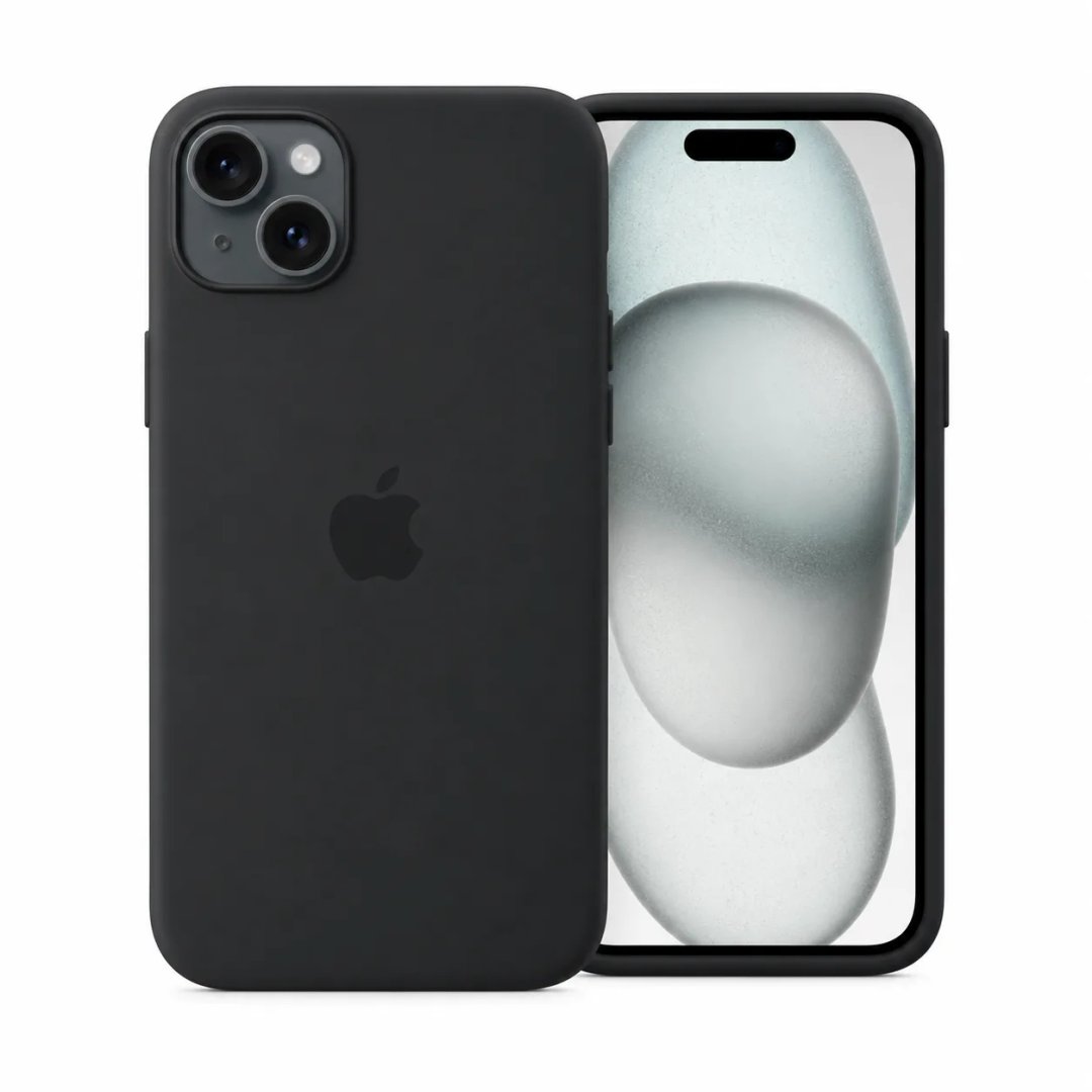 Apple iPhone 15 Plus - Silicone Case MagSafe - Black