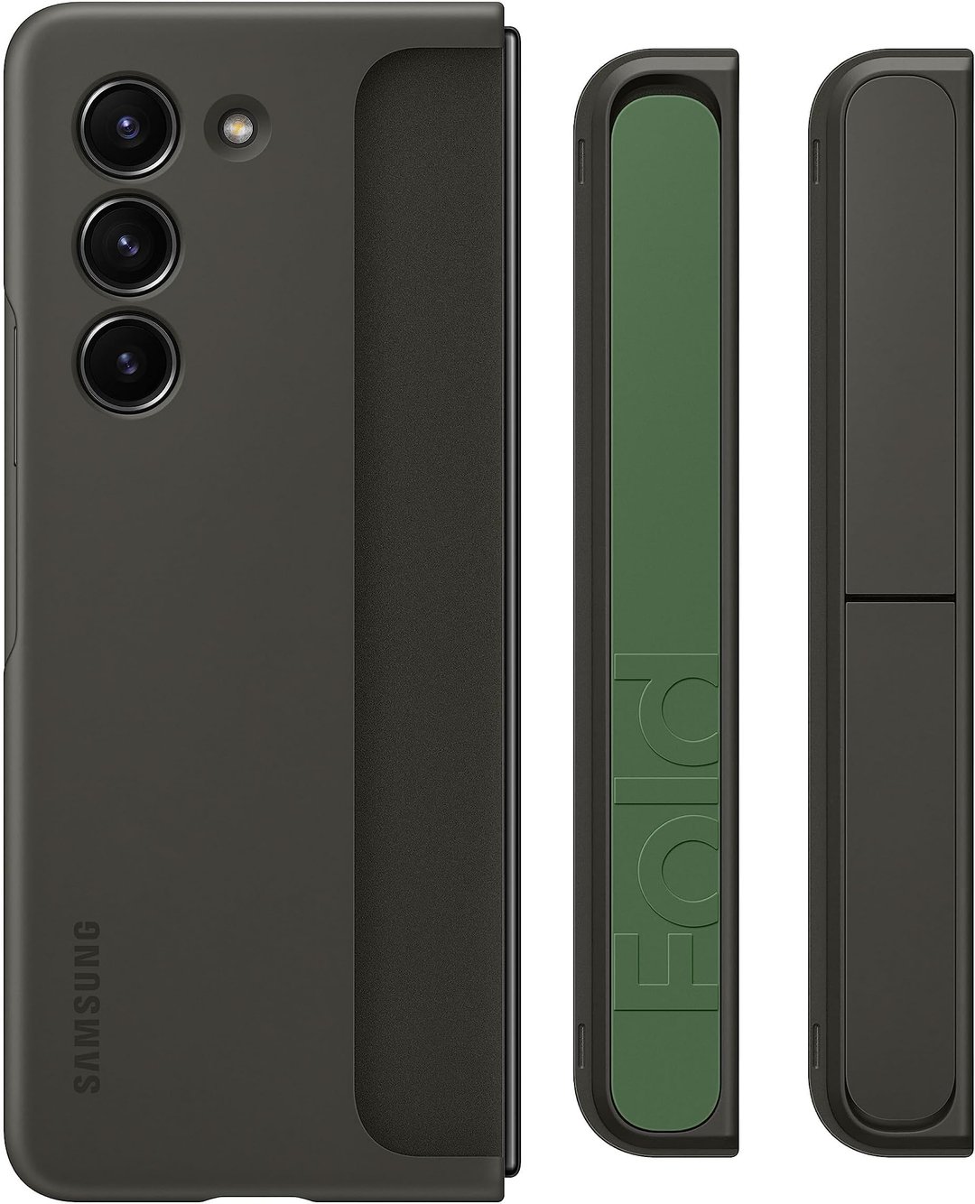 Samsung Galaxy Z Fold5 - Standing Case with Strap - Black