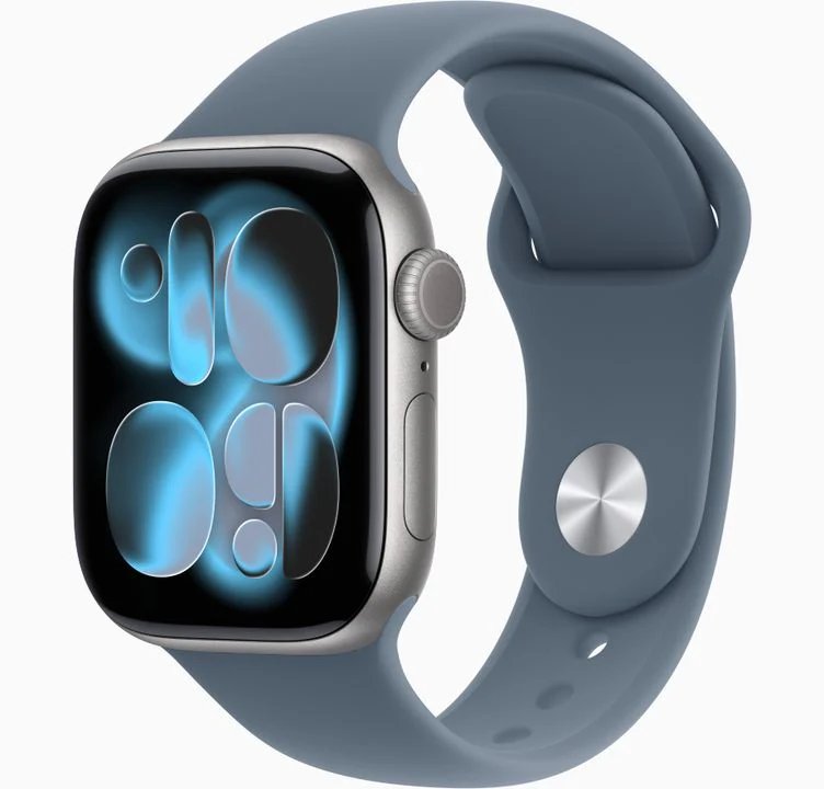 Apple Watch Series 11 42mm GPS+Cellular Aluminum Case — Ilustrační foto — barva se může lišit