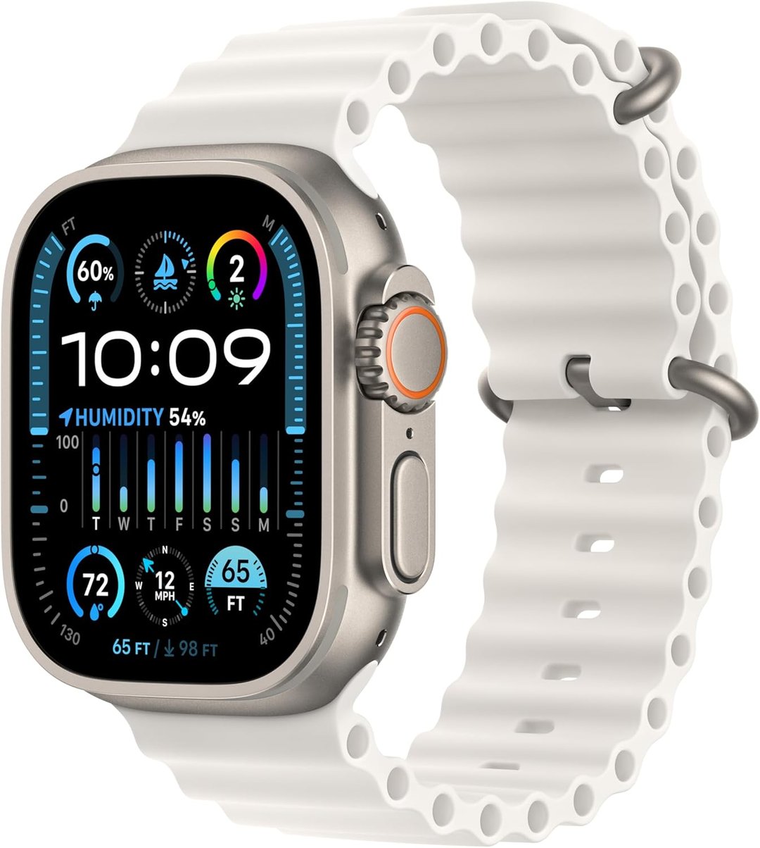 Apple Watch Ultra 2 49mm GPS+Cellular Titanium Case — Ilustrační foto — barva se může lišit