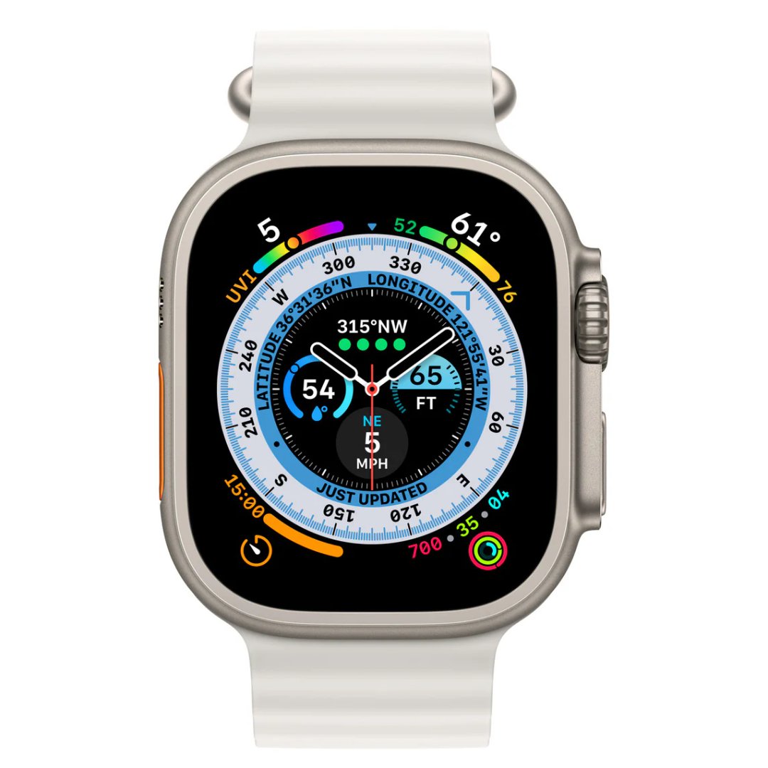 Apple Watch Ultra 49mm GPS+Cellular Titanium — Ilustrační foto — barva se může lišit