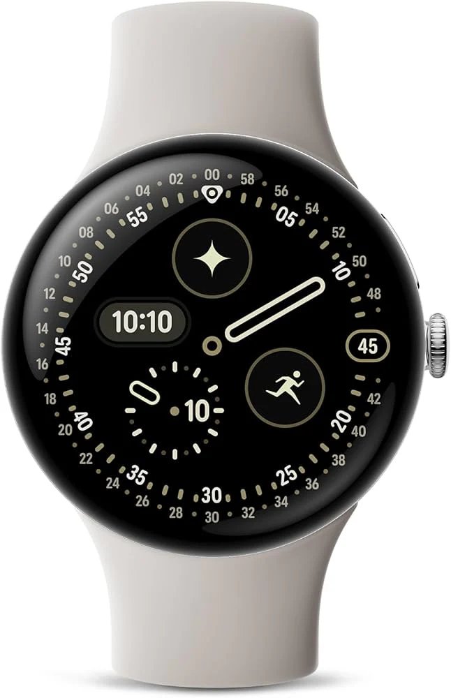 Google Pixel Watch 4 45mm WiFi — Ilustrační foto — barva se může lišit