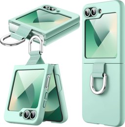 Samsung Galaxy Z Flip5 - Silicone Case with Ring - Mint 2