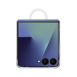 Samsung Galaxy Z Flip7 - Silicone Ring Case - Transparent 2