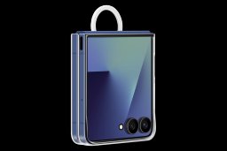 Samsung Galaxy Z Flip7 - Silicone Ring Case - Transparent 3
