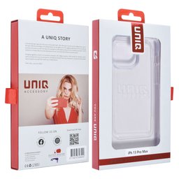 UNIQ Accessory Prémiový zadní kryt pro iPhone 13 Pro Max — barva: průhledná — Ochrana proti nárazům 4