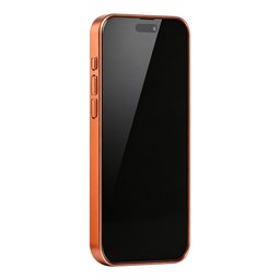 TUNIQ Zadní kryt pro iPhone 15 Pro Max — Magsafe PC s vláknovým vzorem — barva: oranžová 2