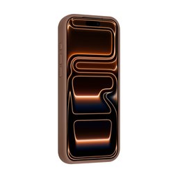 TUNIQ Zadní kryt pro iPhone 16 Pro Max — Celosilikonový — barva: hnědá 2