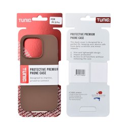 TUNIQ Zadní kryt pro iPhone 16 Pro — Celosilikonový — barva: hnědá 3