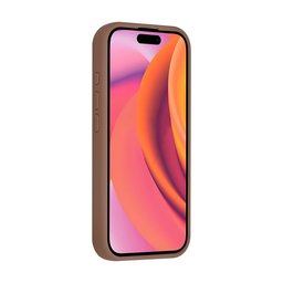 TUNIQ Zadní kryt pro iPhone 16 Pro — Celosilikonový — barva: hnědá 2