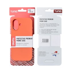 TUNIQ Zadní kryt pro iPhone 17 — Celosilikonový — barva: oranžová 3