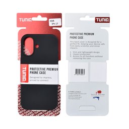 TUNIQ Zadní kryt pro iPhone 17 — Celosilikonový — barva: černá 3
