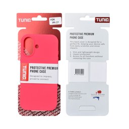 TUNIQ Zadní kryt pro iPhone 17 — Celosilikonový — barva: výrazně růžová 2