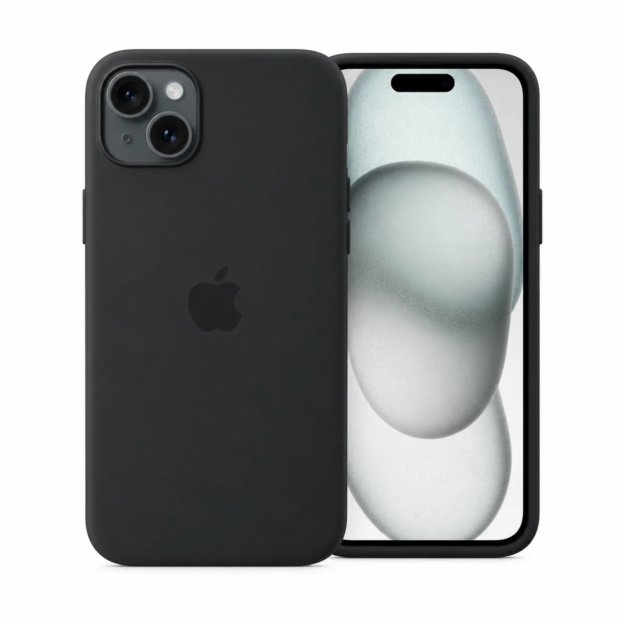 Apple iPhone 15 Plus - Silicone Case MagSafe - Black