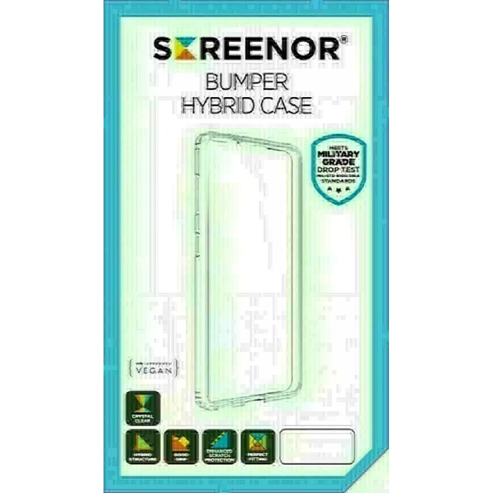 Screenor Galaxy S21 FE - Bumper Hybrid Case - Clear